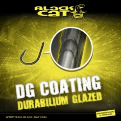 #4/0 Black Cat Treble DG DG Coating 5pcs