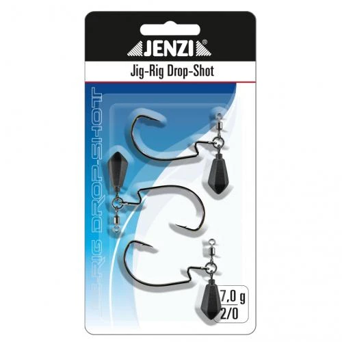 Jenzi Jig Rig Drop Shot Hooks 7gr #3/0 3pcs 1 Jenzi Jig Rig Drop Shot Hooks 7gr #3/0 3pcs
