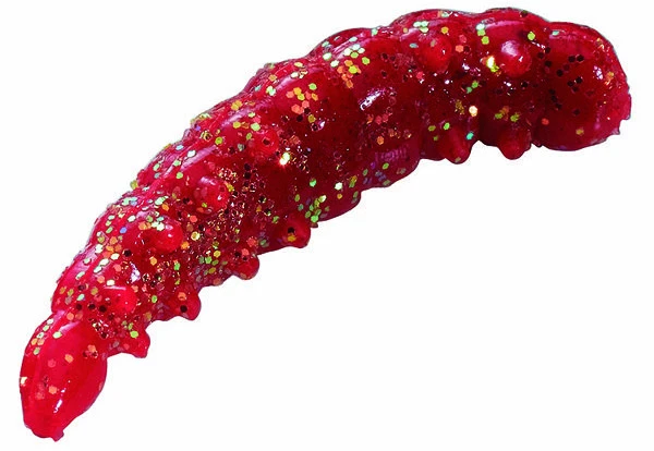 Berkley Powerbait Honey Worms Red Glitter (55st) (2,5cm) 5 Berkley Powerbait Honey Worms Red Glitter (55st) (2,5cm) - Afbeelding 5