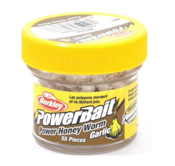 Berkley Powerbait Honey Worms Garlic 'White' (25st) 1 Berkley Powerbait Honey Worms Garlic 'White' (25st)