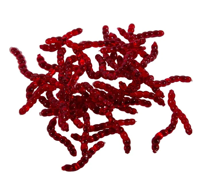 Ultimate Baits Bloodworms Transparant Red Imitatie Aas (50pcs) 1 Ultimate Baits Bloodworms Transparant Red Imitatie Aas (50pcs)